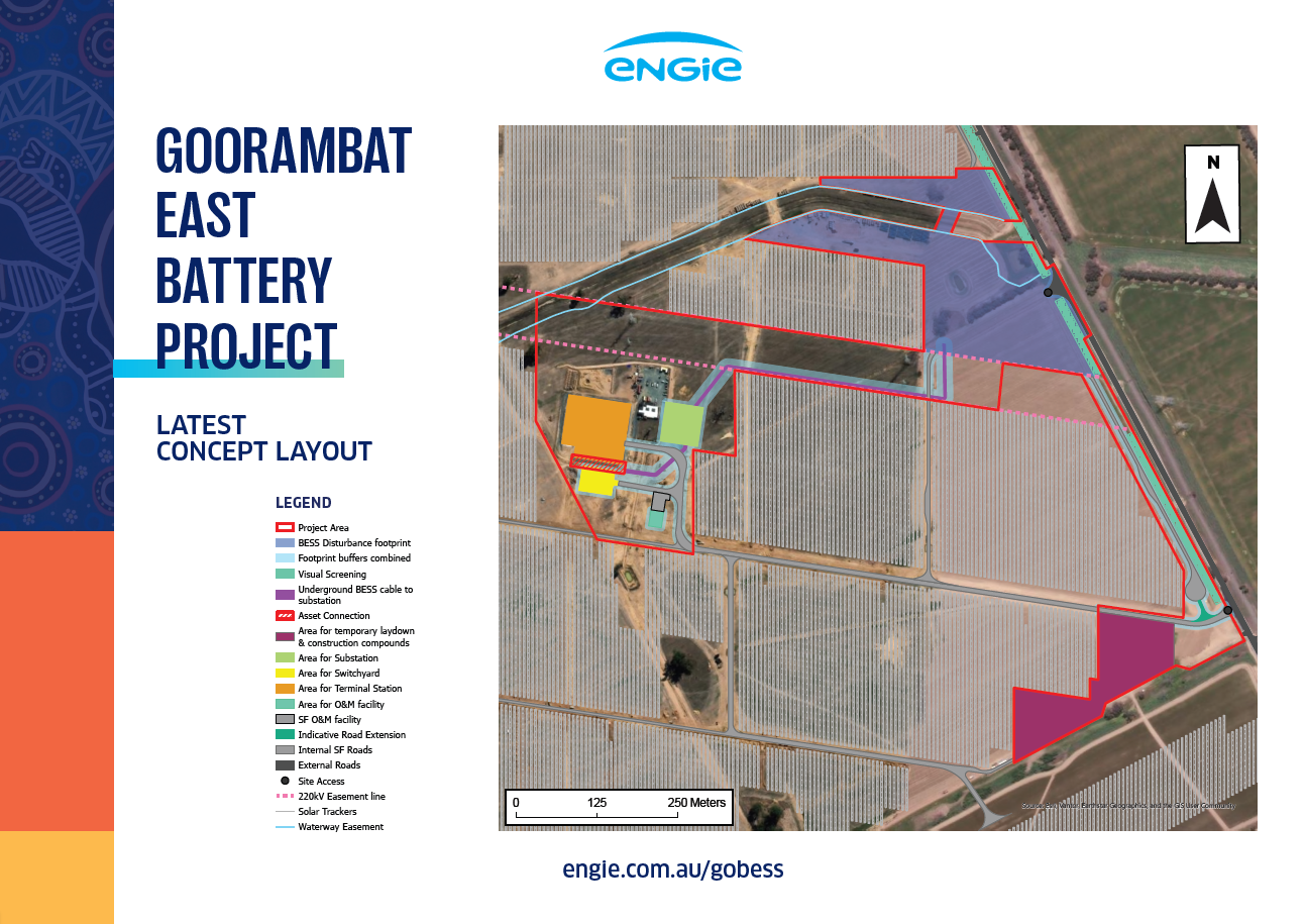 Goorambat East BESS - Concept Layout
