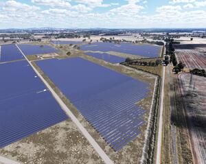 Render of Goorambat east solar farm
